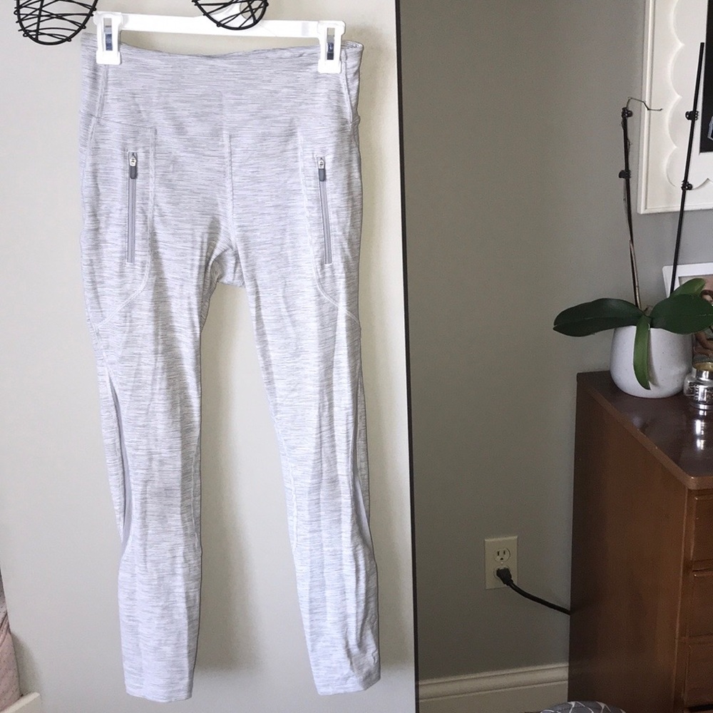 Grey Striped LuLulemon 25” Luxtreme Leggings